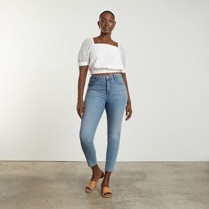 Everlane The Curvy Way-high Skinny Jean Organic Cotton size 35 crop